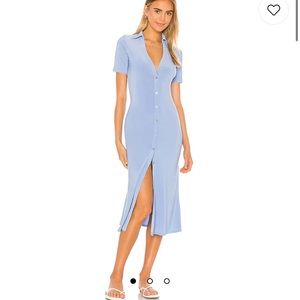 Song of Style Blue Midi Dress